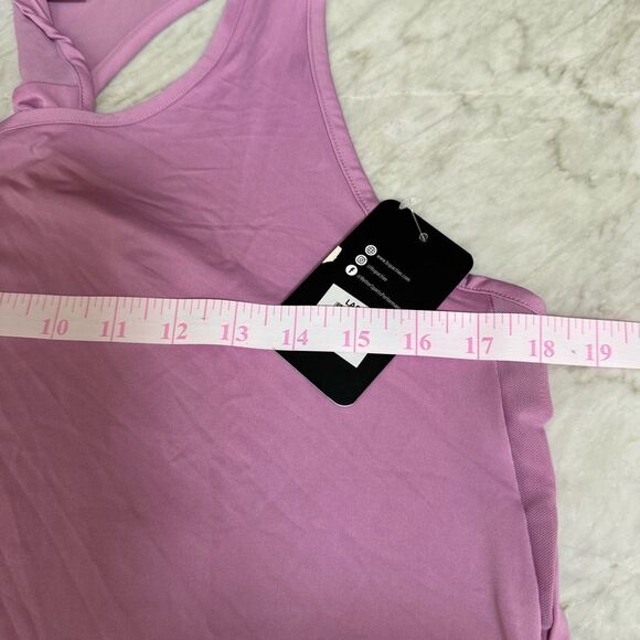 BSP Women's Active Performance Tank Top Racer Back Blue Size L in orchid NWT - Picture 6 of 7